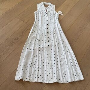 Dj & Co Vintage Midi Polka Dot Dress Size 4